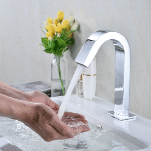 Modern Single-Hole Automatic Sensor Basin Faucet for Bathrooms Water Saving Touch-Free Design