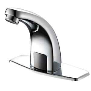 Automatic Gold Infrared Sensor Faucet Water Saving Single-Hole Brass Basin Faucet with Ceramic Valve Core
