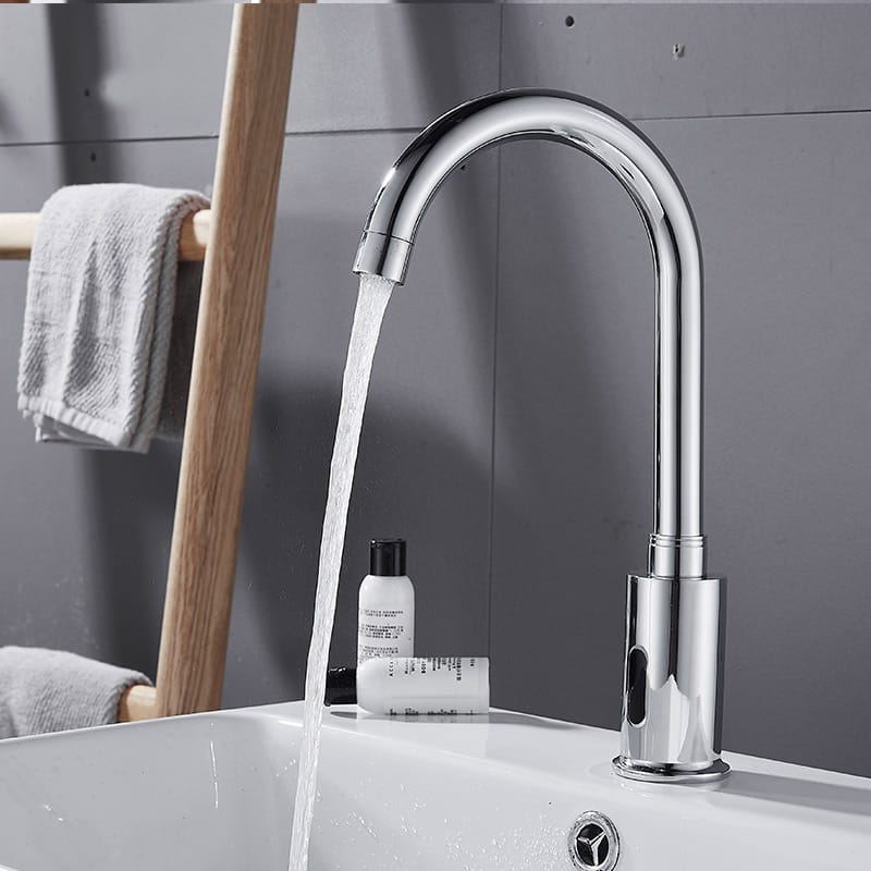 Robinet d'évier infrarouge automatique sans contact, capteur Intelligent, pour cuisine et salle de bains - Image 2