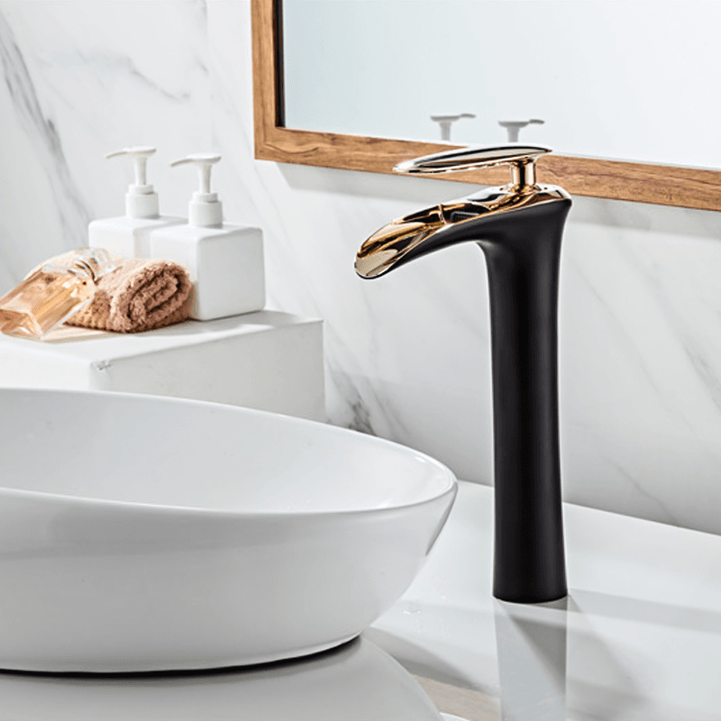 Oem One Handle Deck Montado Pia Misturadora Torneiras de Lavagem Banheiro Alto Pull Out Torneira Bacia - Imagem 2