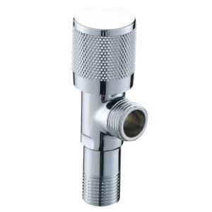 Vanne d'angle grise pour milieux aquatiques